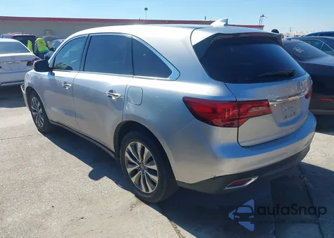 2015 Acura Mdx Technology Package z USA, uszkodzony, nr VIN 5FRYD3H49FB005965